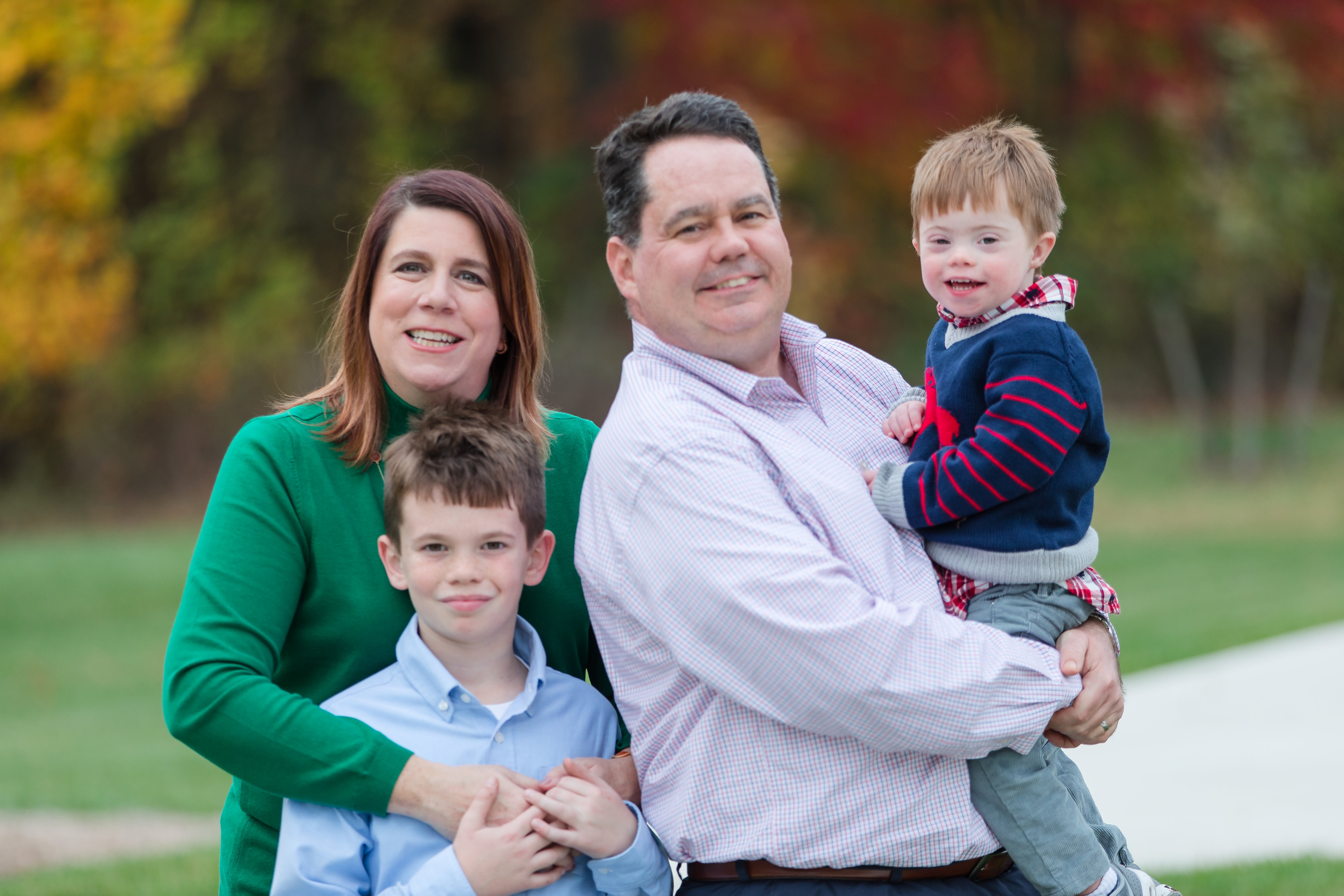 Krista Griffith, candidate for State Representative for the 12th District of Delaware, with her family.